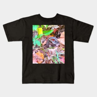 Snake in the Leaves Kids T-Shirt